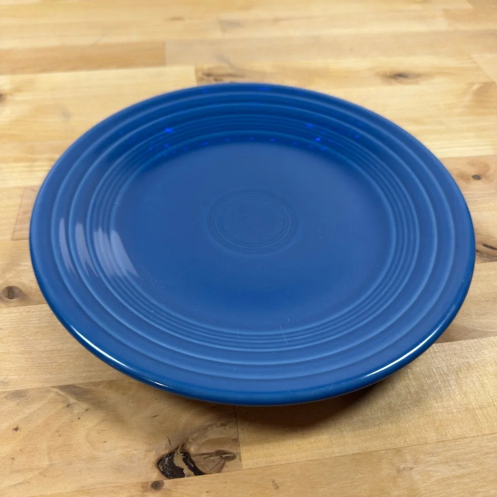 Fiesta Lapis 9 Inch Luncheon Plate Homer Laughlin China Lead Free USA - Picture 4 of 7